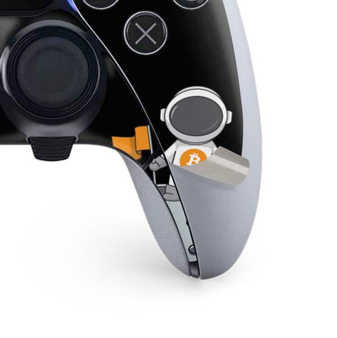 Bitcoin Astronaut PS5 DualSense Edge Pro Controller Skin