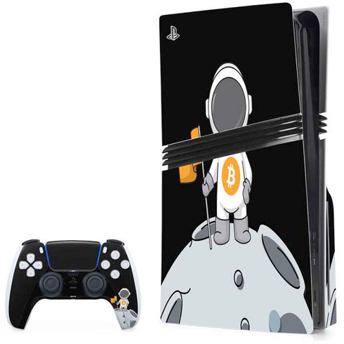 Bitcoin Astronaut PS5 Pro Disk Bundle Skin