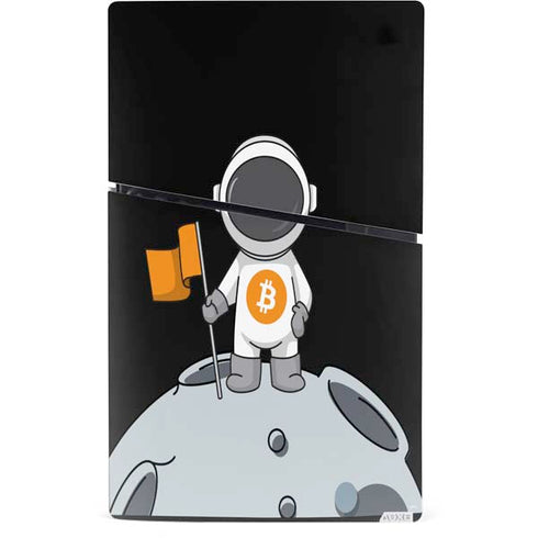 Bitcoin Astronaut PS5 Slim Digital Edition Console Skin