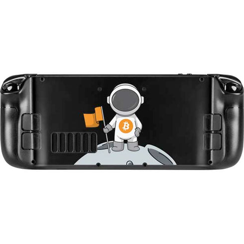 Bitcoin Astronaut Steam Deck Handheld Gaming Computer Skin