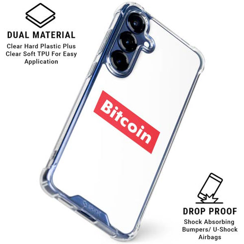 Bitcoin Crypto Galaxy S25 Plus Clear Case