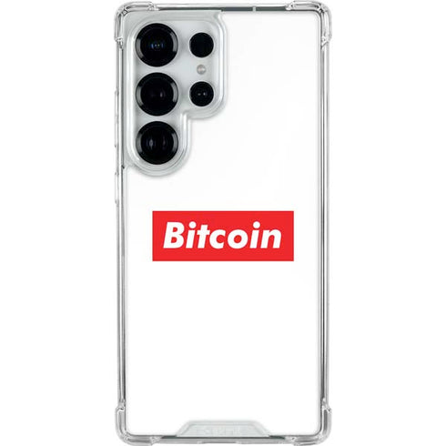 Bitcoin Crypto Galaxy S25 Ultra Clear Case
