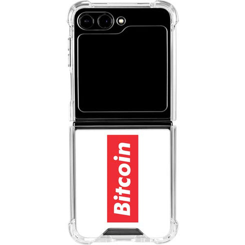 Bitcoin Crypto Galaxy Z Flip6 Clear Case