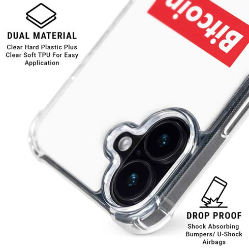 Bitcoin Crypto iPhone 17 Clear Case