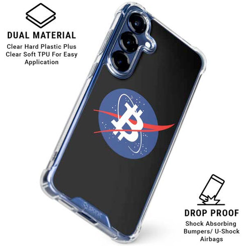 Bitcoin Logo Galaxy S25 Plus Clear Case