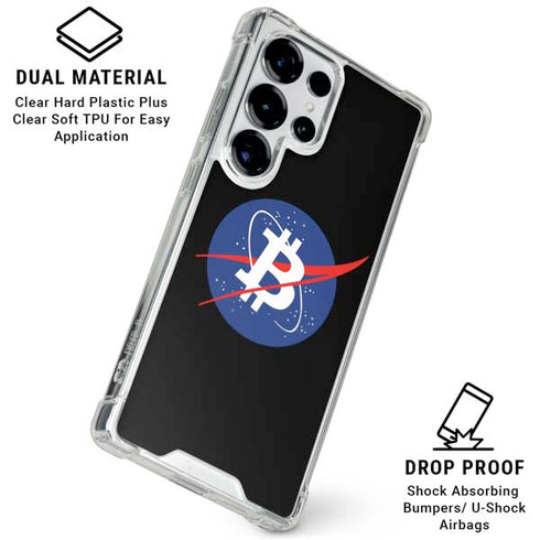 Bitcoin Logo Galaxy S25 Ultra Clear Case