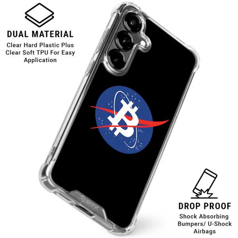 Bitcoin Logo Galaxy S26 Plus Clear Case