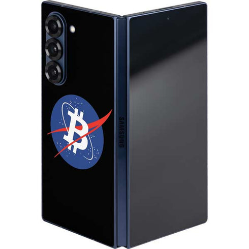 Bitcoin Logo Galaxy Z Fold6 Skin