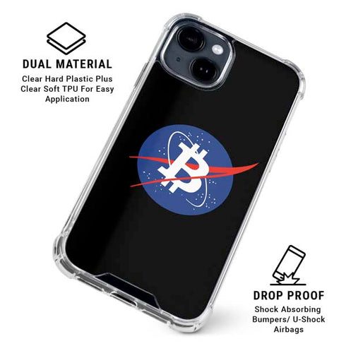 Bitcoin Logo iPhone 15 Clear Case