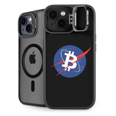 Bitcoin Logo iPhone 15 Plus Kickstand Case