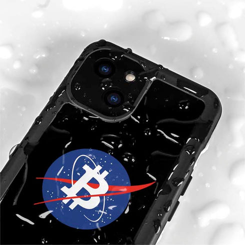 Bitcoin Logo iPhone 15 Plus Waterproof Case