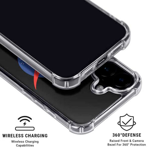 Bitcoin Logo iPhone 16 Plus Clear Case