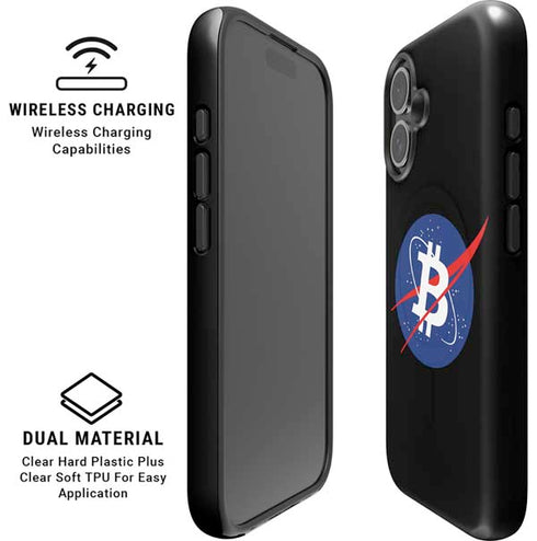Bitcoin Logo iPhone 16 Plus Magsafe Impact Case