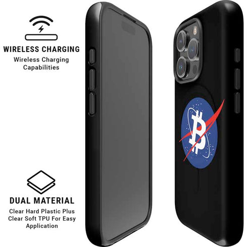 Bitcoin Logo iPhone 16 Pro Magsafe Impact Case