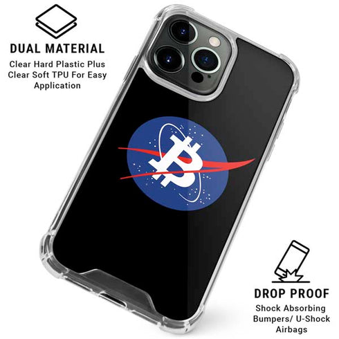 Bitcoin Logo iPhone 16 Pro Max Clear Case