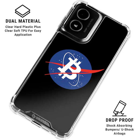 Bitcoin Logo Moto G Power 5G (2024) Clear Case
