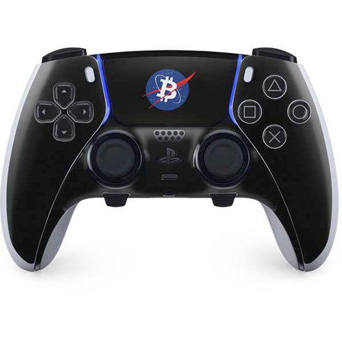Bitcoin Logo PS5 DualSense Edge Pro Controller Skin