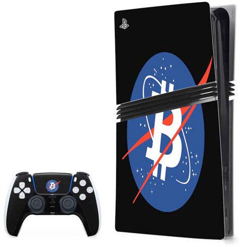 Bitcoin Logo PS5 Pro Bundle Skin