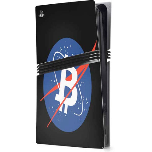 Bitcoin Logo PS5 Pro Console Skin