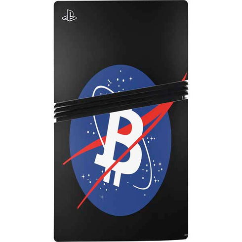 Bitcoin Logo PS5 Pro Console Skin