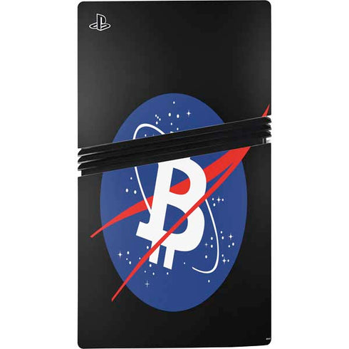 Bitcoin Logo PS5 Pro Disk Console Skin