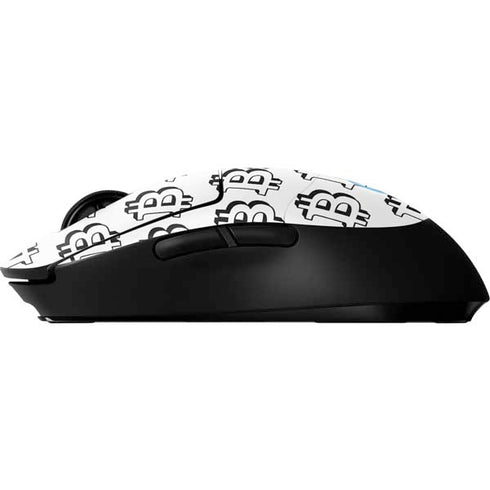 Bitcoin Pattern G Pro Wireless Gaming Mouse Skin