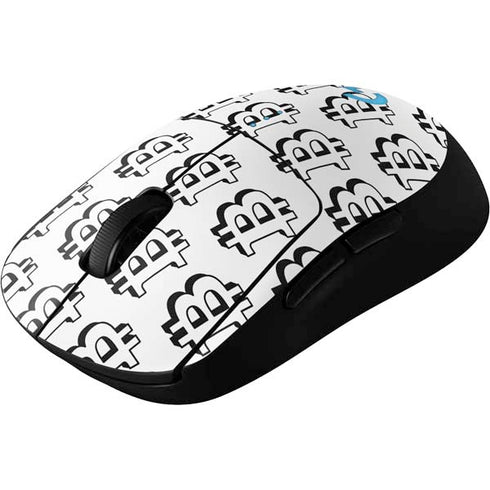 Bitcoin Pattern G Pro Wireless Gaming Mouse Skin