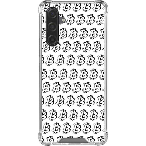 Bitcoin Pattern Galaxy A17 Clear Case