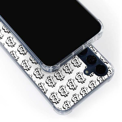 Bitcoin Pattern Galaxy A55 5G Clear Case