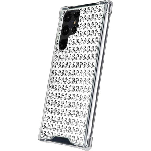 Bitcoin Pattern Galaxy S23 Ultra Clear Case