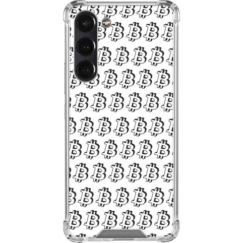 Bitcoin Pattern Galaxy S24 FE Clear Case