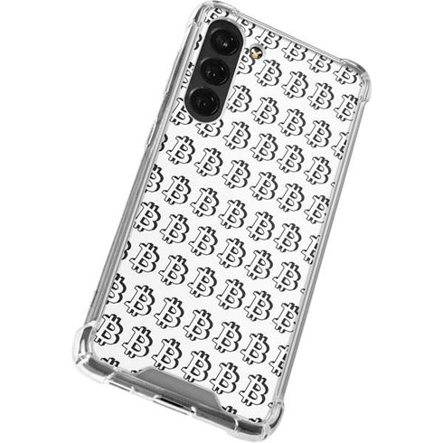Bitcoin Pattern Galaxy S24 FE Clear Case