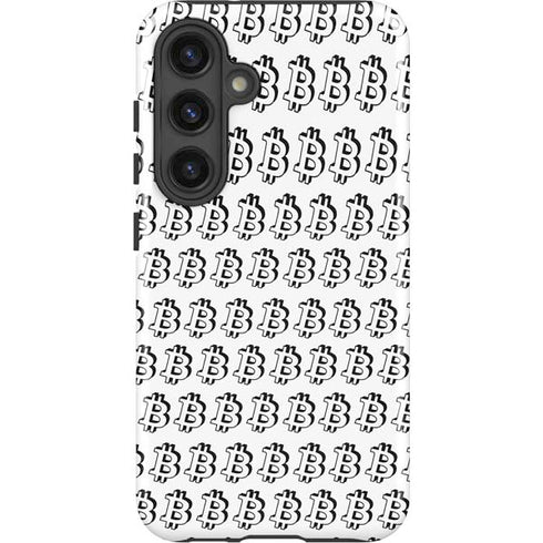 Bitcoin Pattern Galaxy S25 Impact Case