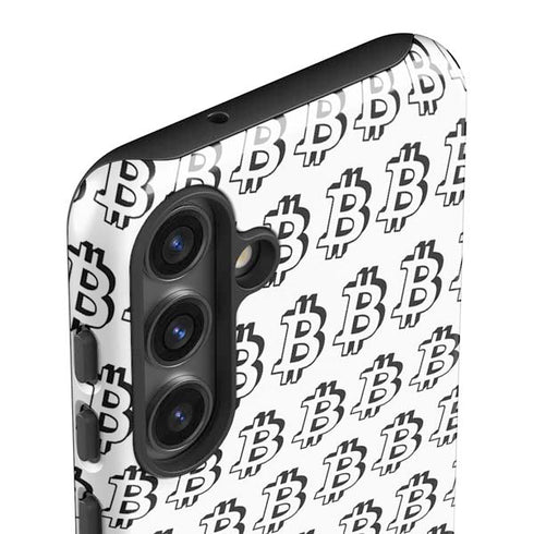 Bitcoin Pattern Galaxy S25 Plus Impact Case