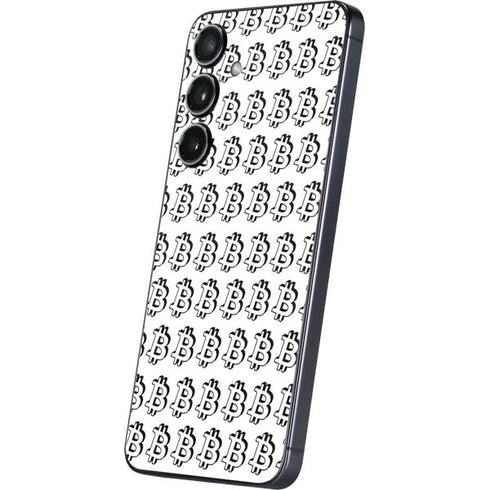 Bitcoin Pattern Galaxy S25 Plus Skin