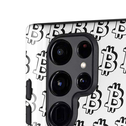 Bitcoin Pattern Galaxy S25 Ultra Impact Case