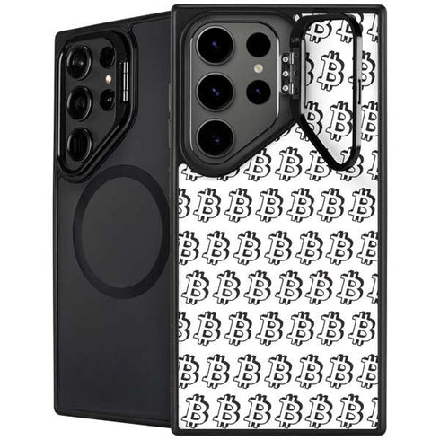 Bitcoin Pattern Galaxy S25 Ultra Kickstand Case