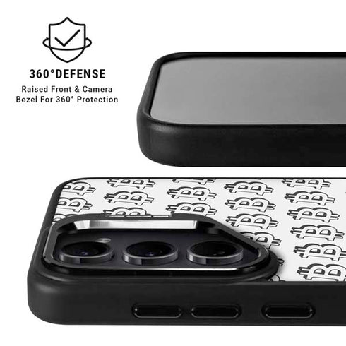 Bitcoin Pattern Galaxy S25 Ultra Kickstand Case