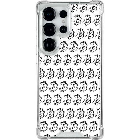 Bitcoin Pattern Galaxy S25 Ultra Clear Case