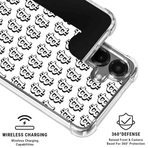 Bitcoin Pattern Galaxy S26 Plus Clear Case