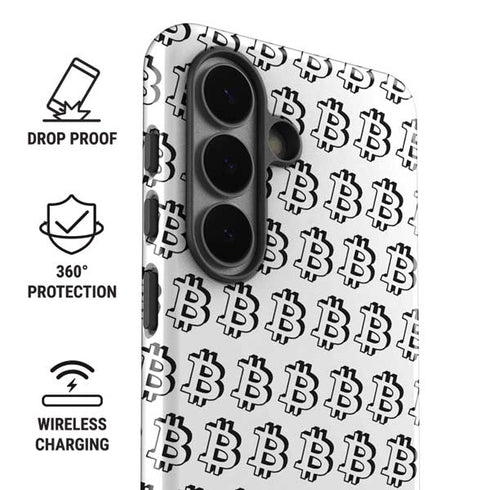 Bitcoin Pattern Galaxy S26 Plus Impact Case