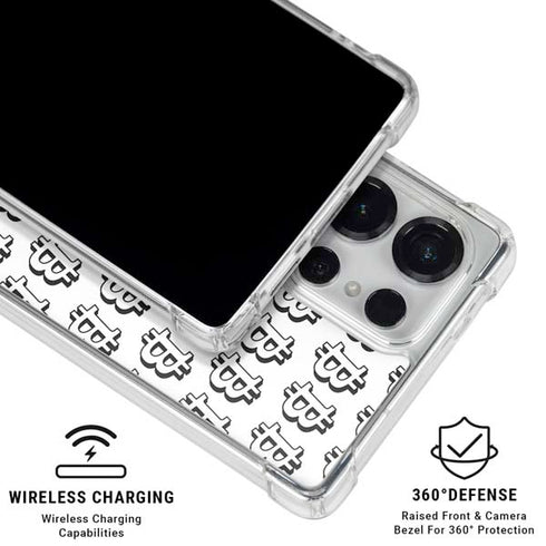 Bitcoin Pattern Galaxy S26 Ultra Clear Case