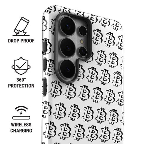 Bitcoin Pattern Galaxy S26 Ultra Impact Case