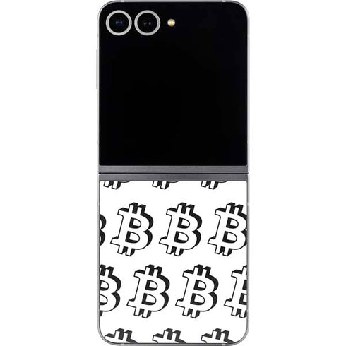 Bitcoin Pattern Galaxy Z Flip6 Skin