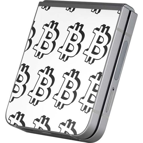 Bitcoin Pattern Galaxy Z Flip6 Skin