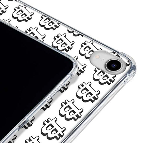 Bitcoin Pattern iPad 11th Gen (2025) Clear Case