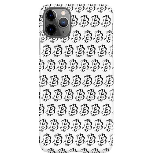 Bitcoin Pattern iPhone Cases
