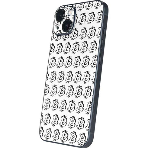 Bitcoin Pattern iPhone 15 Skin