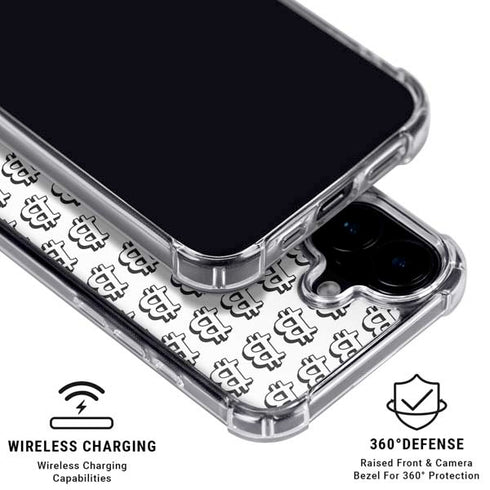 Bitcoin Pattern iPhone 16 MagSafe Case