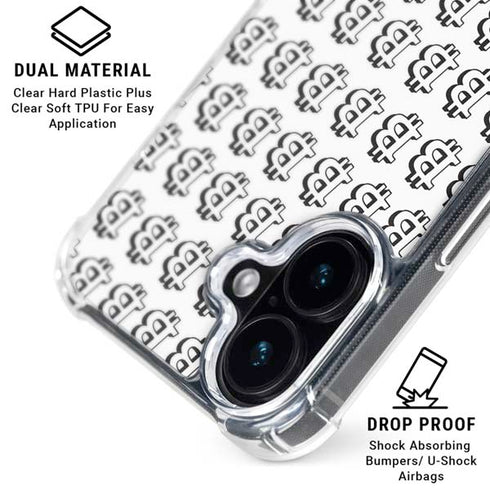 Bitcoin Pattern iPhone 16 MagSafe Case